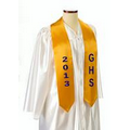 Custom 72" Graduation Sash - Gold